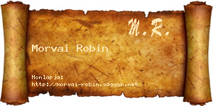 Morvai Robin névjegykártya